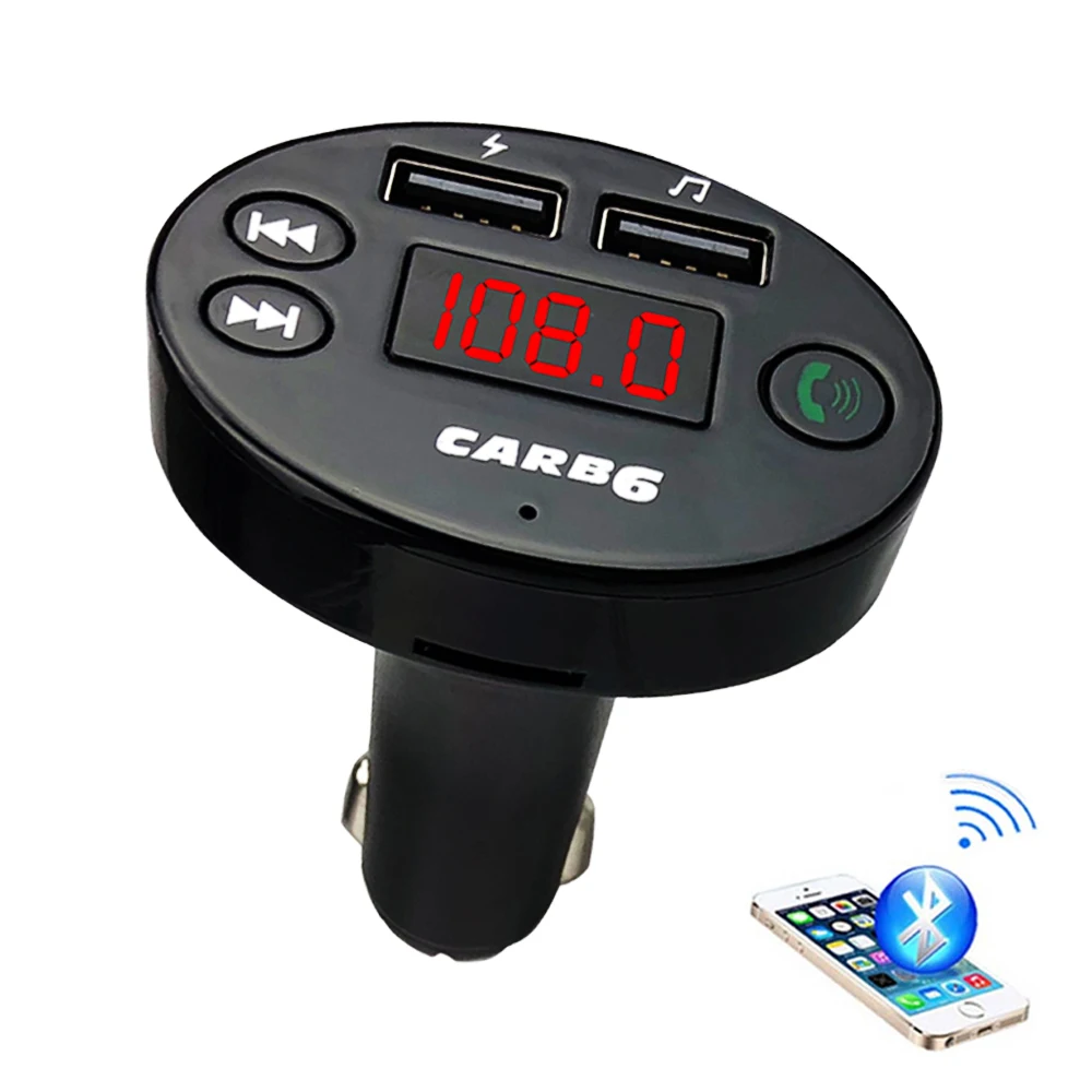 Автомобильный fm трансмиттер с Bluetooth MP3 аудио музыкальный плеер два USB радио