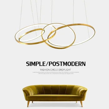 

2020 New Modern Round Aluminum LED Pendant Light Lighting Fixtures for Living Room, Bedroom and Dining Room Dinning Room Lights