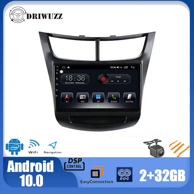 Driwuzz для Chevrolet Sail 3 2015-автомобильный Радио мультимедийный плеер 9 'ɺndroid 10 0