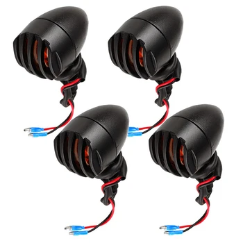 

4x LED Motorcycle Indicators Motorbike Turn Signal Lights front rear Bulb bullet