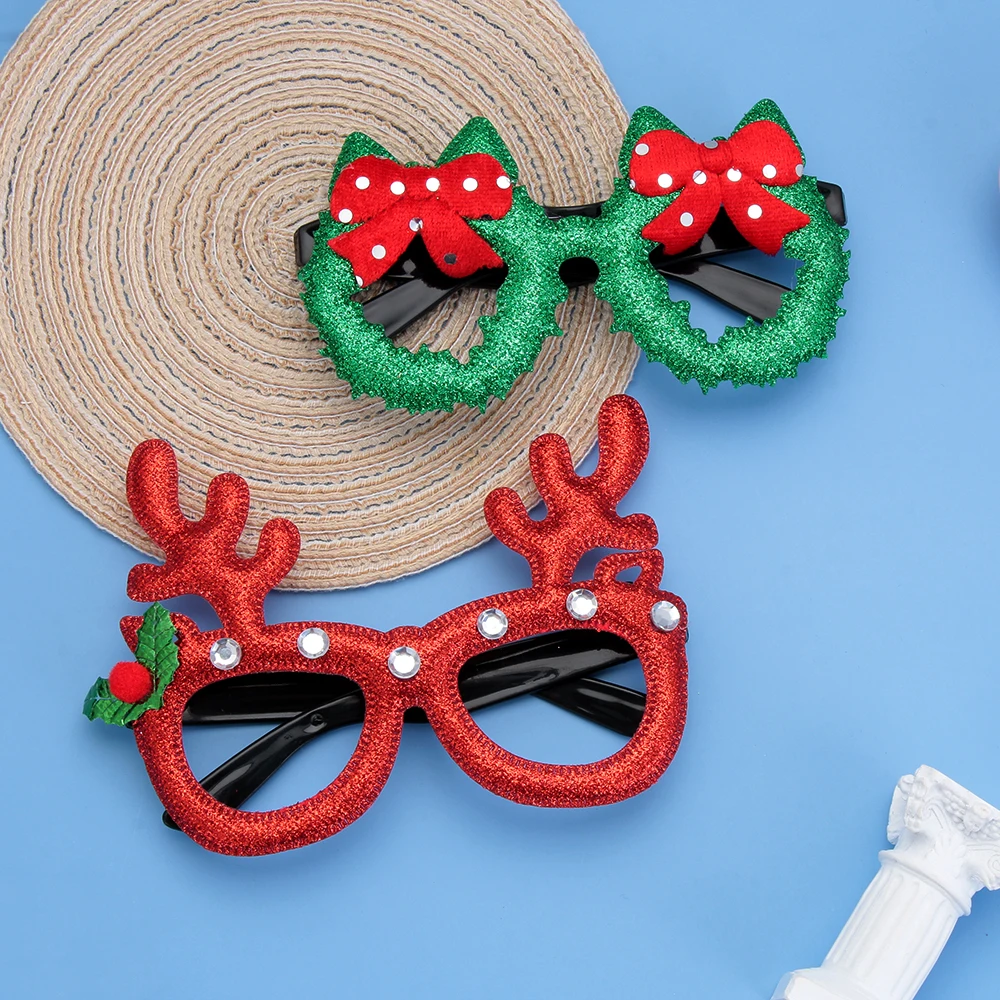 1 шт Санта-Клаус Снеговик Рождественская вечеринка очки Рождественские декоративные очки рога очки игрушки для детей и взрослых праздничное платье