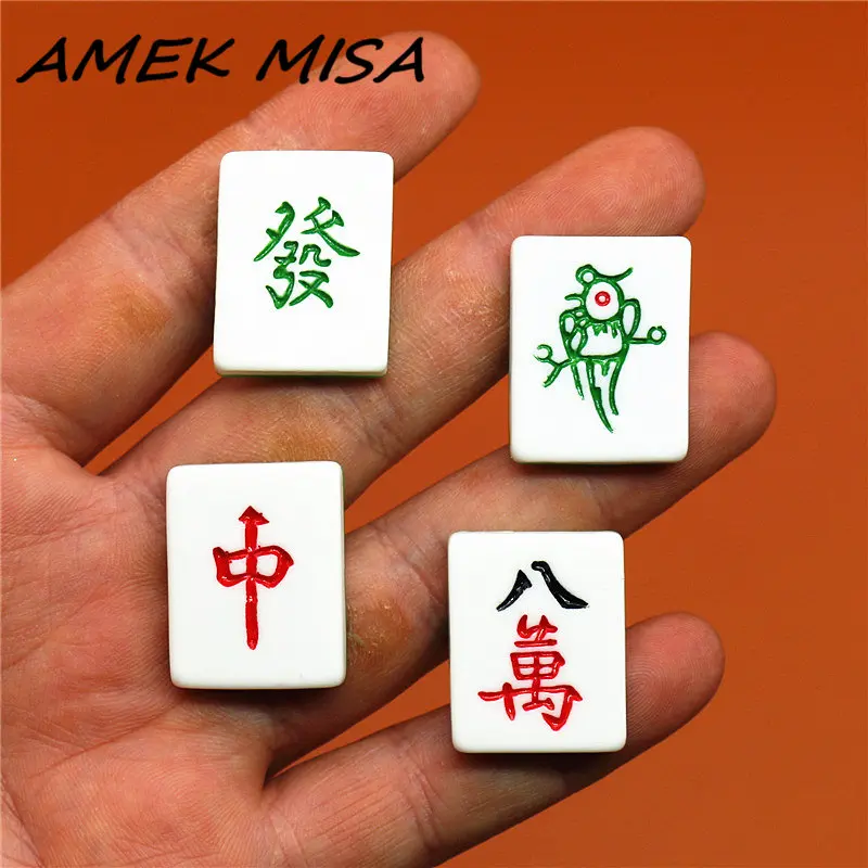 

Single Sale 1pcs Novel Simulation Majiang Shoe Charms Accessories Resin Shoe Decoration for croc jibz Kid's Party X-mas U132