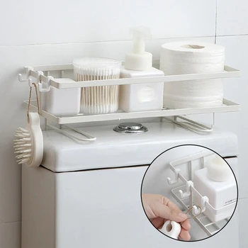 

Save Space Organizer Storage Rack Holder Decoration Portable Multifunction Toilet Punch Wall Mounted Bathroom Shelf