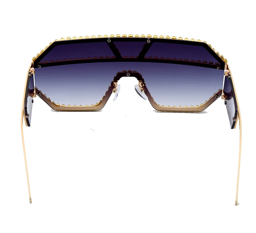 Женские солнцезащитные очки, стразы, большие размеры,, цельные, со стразами, Ретро стиль, мужские солнцезащитные очки, квадратные, винтажные, брендовые, дизайнерские