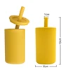 2021 New Design 8 Colors Eco-Friendly Infant Feeding Cup With Straw Waterproof Sippy Cup Baby Drinking Bottles Baby Stuff 2