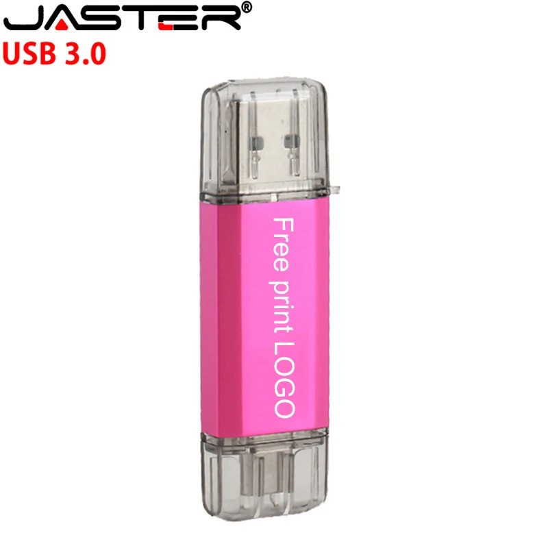 USB Type C Горячая Распродажа JASTER OTG флеш накопитель 64 ГБ 32 16 8 4 флешка 3 0 Флешка для