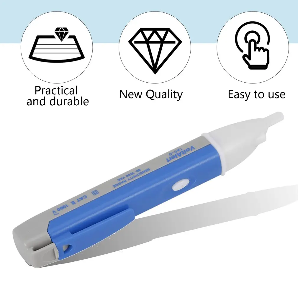 Digital Electrical Socket Wall AC Power Outlet Voltage Detector Sensor Tester Pen 90-1000V Measure Voltage Instruments voltage detector