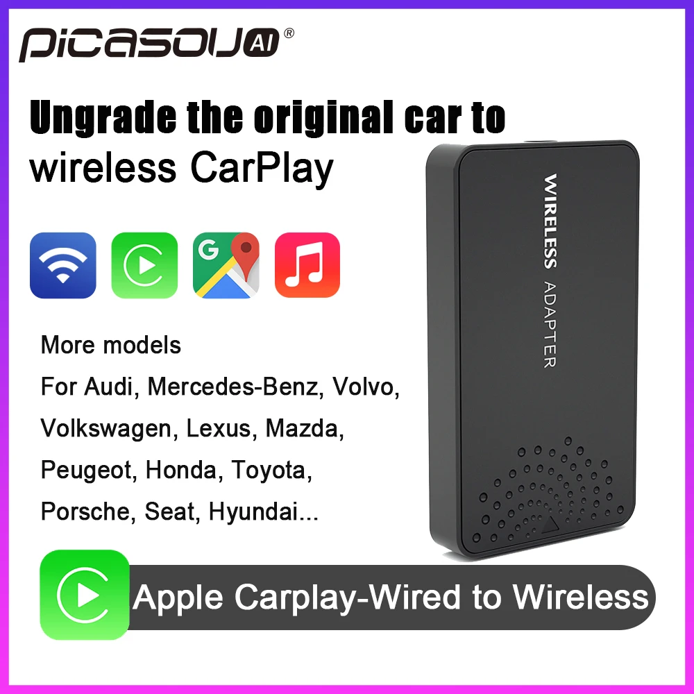 Apple Carplay беспроводной ключ PICASOU для оригинального автомобиля iphone IOS USB адаптер Mazda