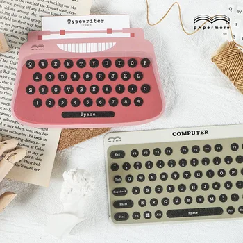 

New 1Set Printer Keyboard Shape Paper Sticker DIY Craft Scrapbooking Album Junk Journal Happy Planner Decorative Stickers
