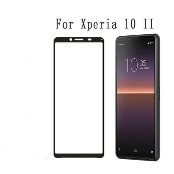 10 ソニーの xperia 10 ii 強化ガラスフルカバードフィルムソニーの xperia 10 ii プロテクタースクリーン