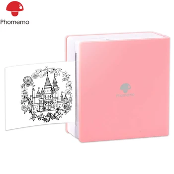 

Phomemo M02 Mini Portable Thermal Printer Paper Photo Pocket Thermal Printer 53 mm Printing Wireless Bluetooth Printer