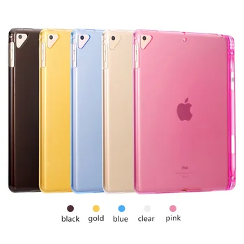 

Silicon case for Apple iPad 12.9 2020 with Pencil Holder Transparent Tpu Back Cover Bag for Funda iPad Pro 12 9 inch 4th Gen