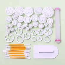 14-46 штук помадка форма для бисквитов набор весна тисненая печатная формочка, инструмент для выпечки оптом