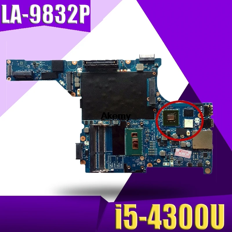 

FOR DELL Latitude E5440 Laptop Motherboard WITH I5-4300U CPU CN-08XGRY 08XGRY 8XGRY VAW30 LA-9832P DDR3L Test ok
