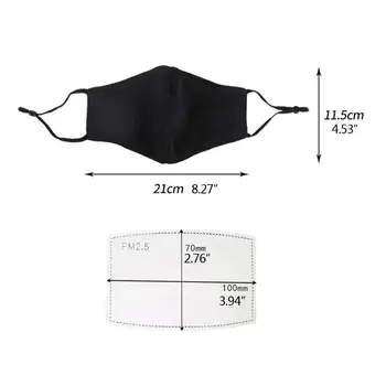 

Children Reusable PM2.5 Activated Carbon Filter Dustproof Cotton Mouth Mask Kids 85WB