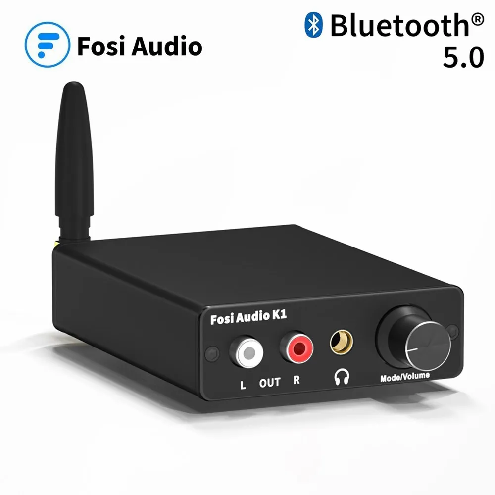 Fosi Audio K1 Bluetooth мини стерео игровой ЦАП усилитель для наушников и предусилитель 24Bit