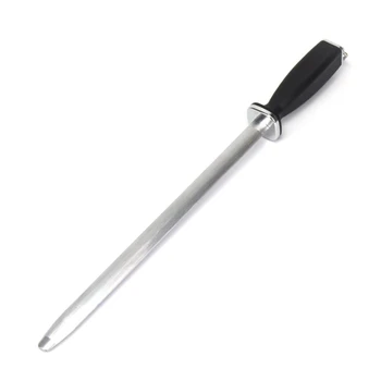 

HOT-10 inch Professional Chef Knife Sharpener Rod Diamond Sharpening Stick Honing Steel for Knife