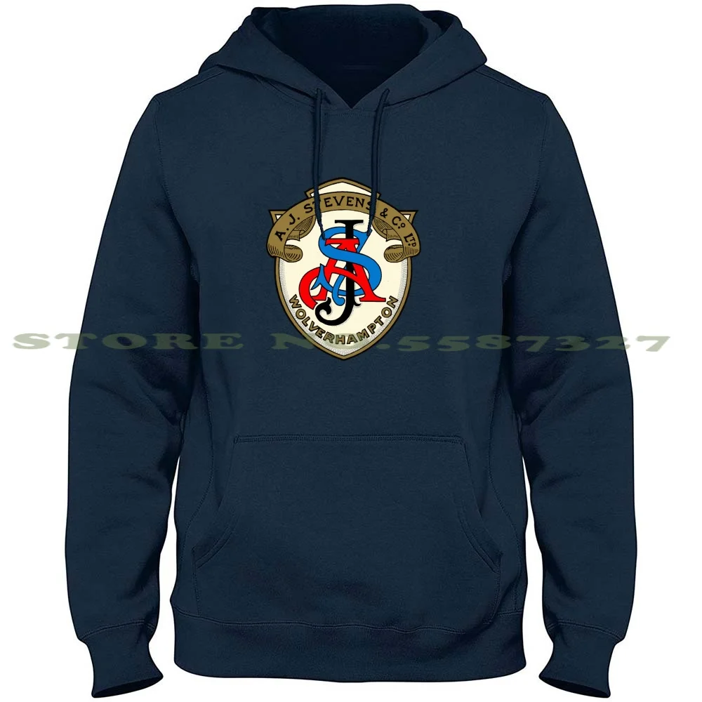 Ajs Moto Logo Streetwear Sport Felpa Con Cappuccio Felpa Moto Norton Retro Chopper Classic Moto Matchless Bultaco Cz