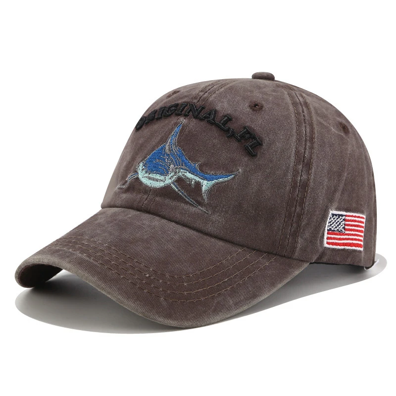 Coffee RoxCober Wholesale Washed Cotton Baseball Caps Men Retro Cap Embroidery Casquette Dad Hat For Women Gorras Planas Snapback Hats - Цвет: Coffee