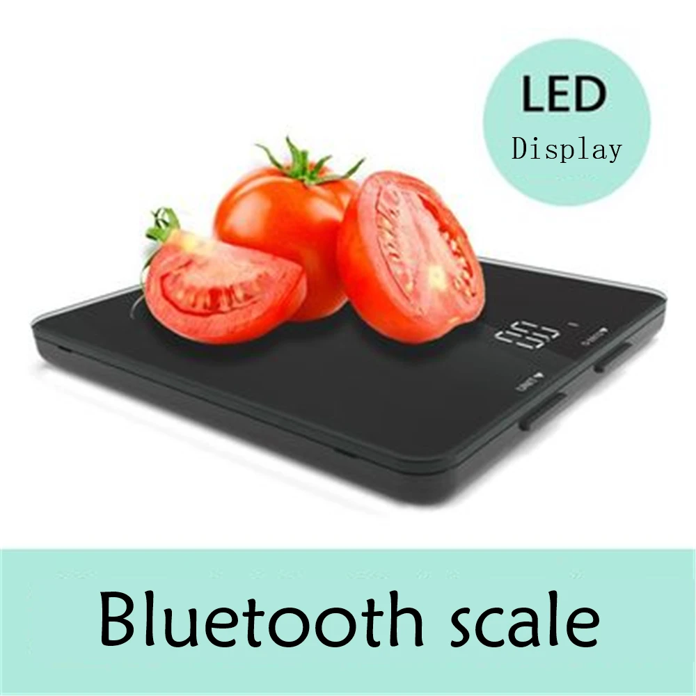 Электронные весы с Bluetooth бытовые кухонные 5 кг/0 1 г со светодиодный ным дисплеем