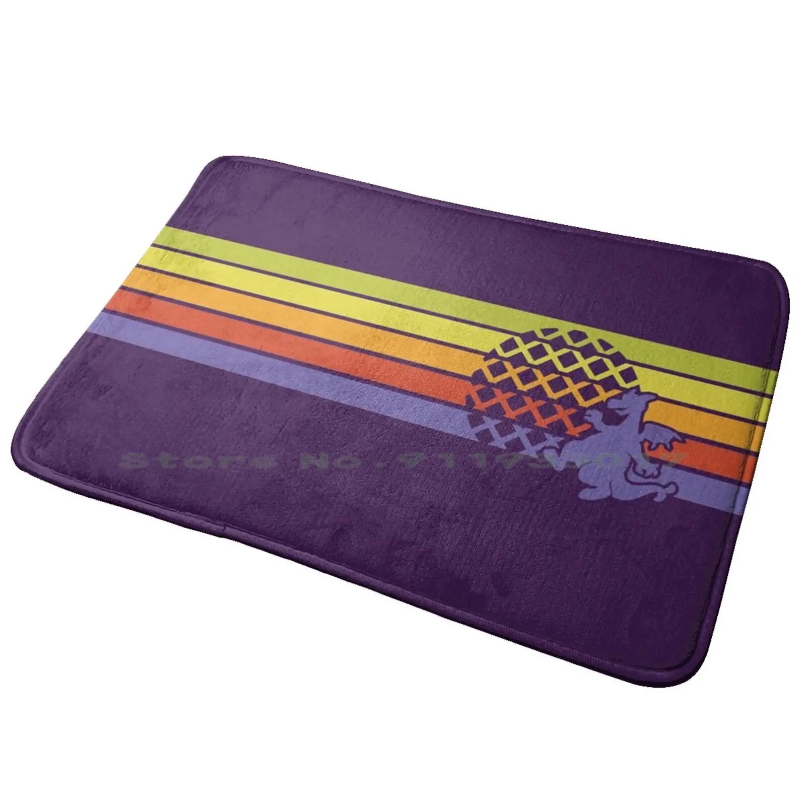 

Retro Dragon Stripes Entrance Door Mat Bath Mat Rug Mustache Funny Anti-Slip Bedroom Kitchen Foot Mat Floor Carpet