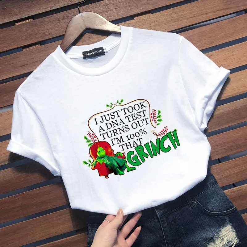 Рождественские футболки I JUST Take A DNA TEST, женская модная футболка с принтом, Chritsmas, футболка, женская мода, топ, футболка