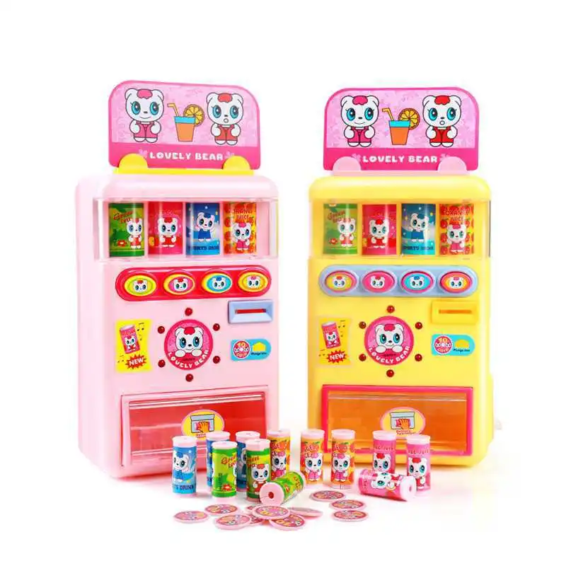 

Polaroid Children Model Supermarket Cash Register Educational Parent And Child Play House Toys Automatic Talking Vending Machine