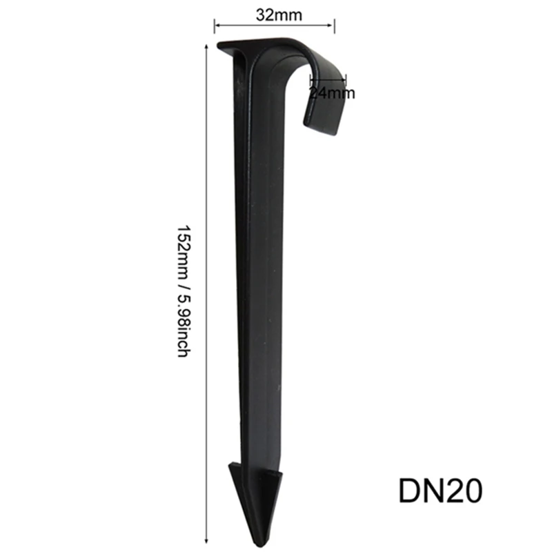 Dn20 c-образный кронштейн, кронштейн для шланга, аксессуары для сельского хозяйства, Садовые принадлежности, держатель для труб из ПВХ, садовые инструменты и оборудование, 100 пирог