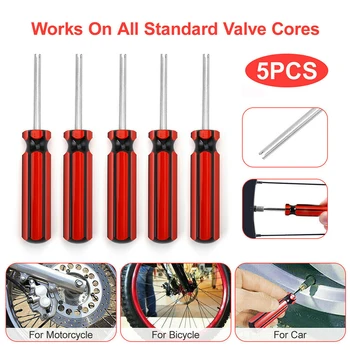 

5x Car Auto Bike Screwdriver Valve Stem Core Remover Tire Repair Install Tool Valve Stem Screwdriver
