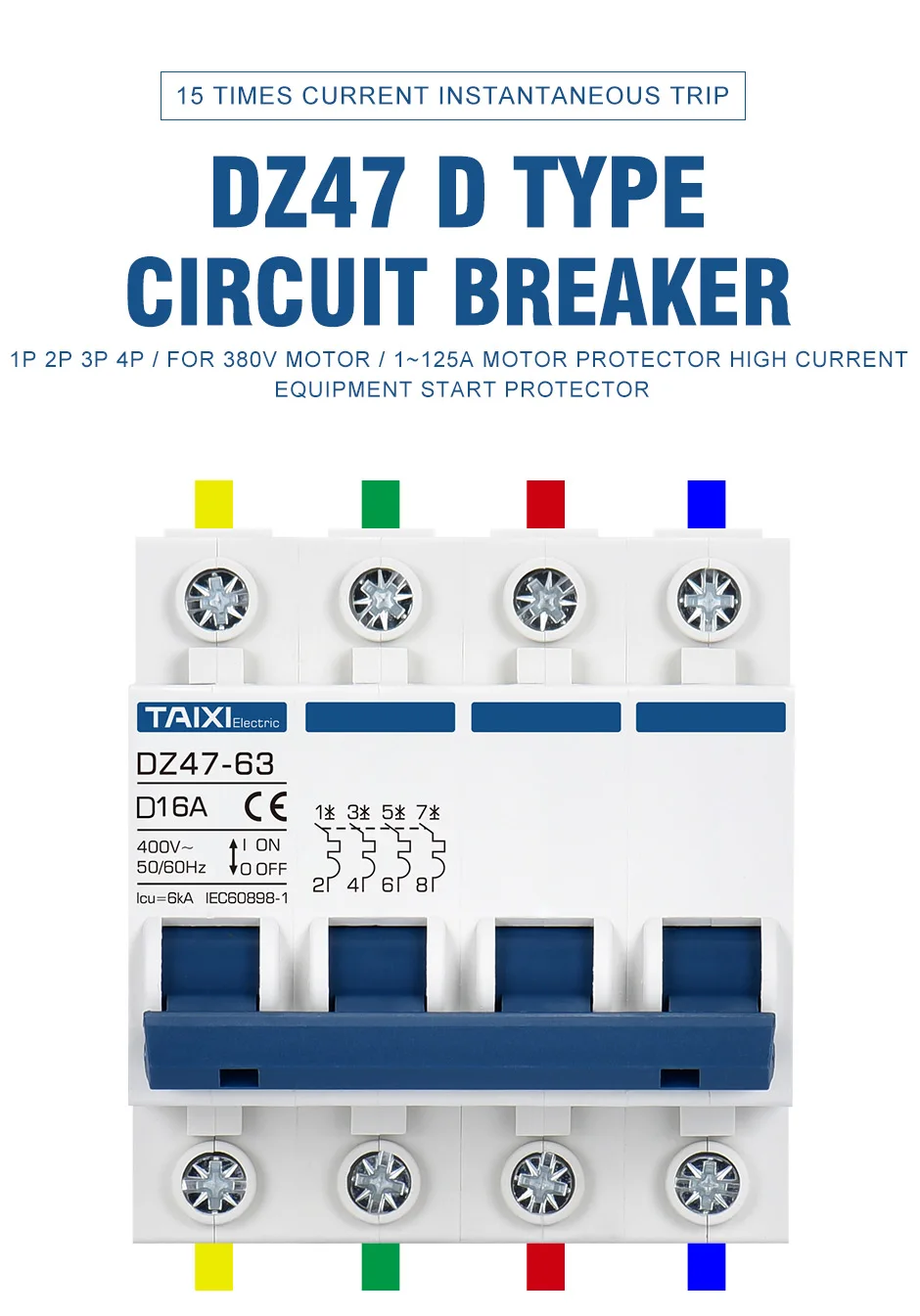 10a 12125a 400v start switch máquina equipamento