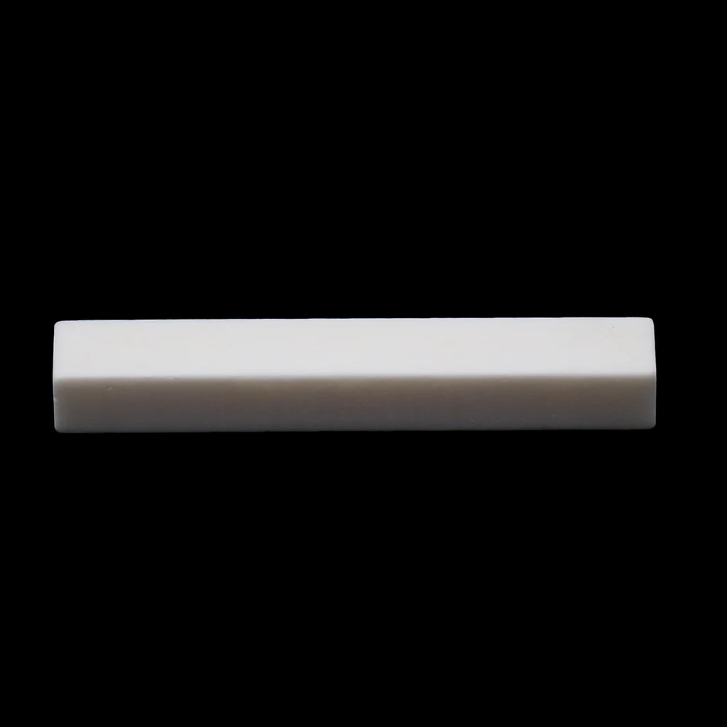 Beige Cattle Bone Nut Blank Uncut For Acoustic Or Electric Guitar 52x6x10mm