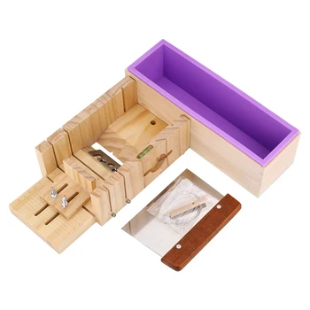 

Silicone Soap Mold Wooden Box Cake Maker Cutting Slicer Cutter Making Tool High Temperature Can Reach-40℃ To 230 ℃ Pink
