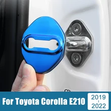 

Stainless Door Lock Protection Cover Case Trim Stickers For Toyota Corolla 2019 2020 2021 2022 E210 12th Car-Styling Accessories
