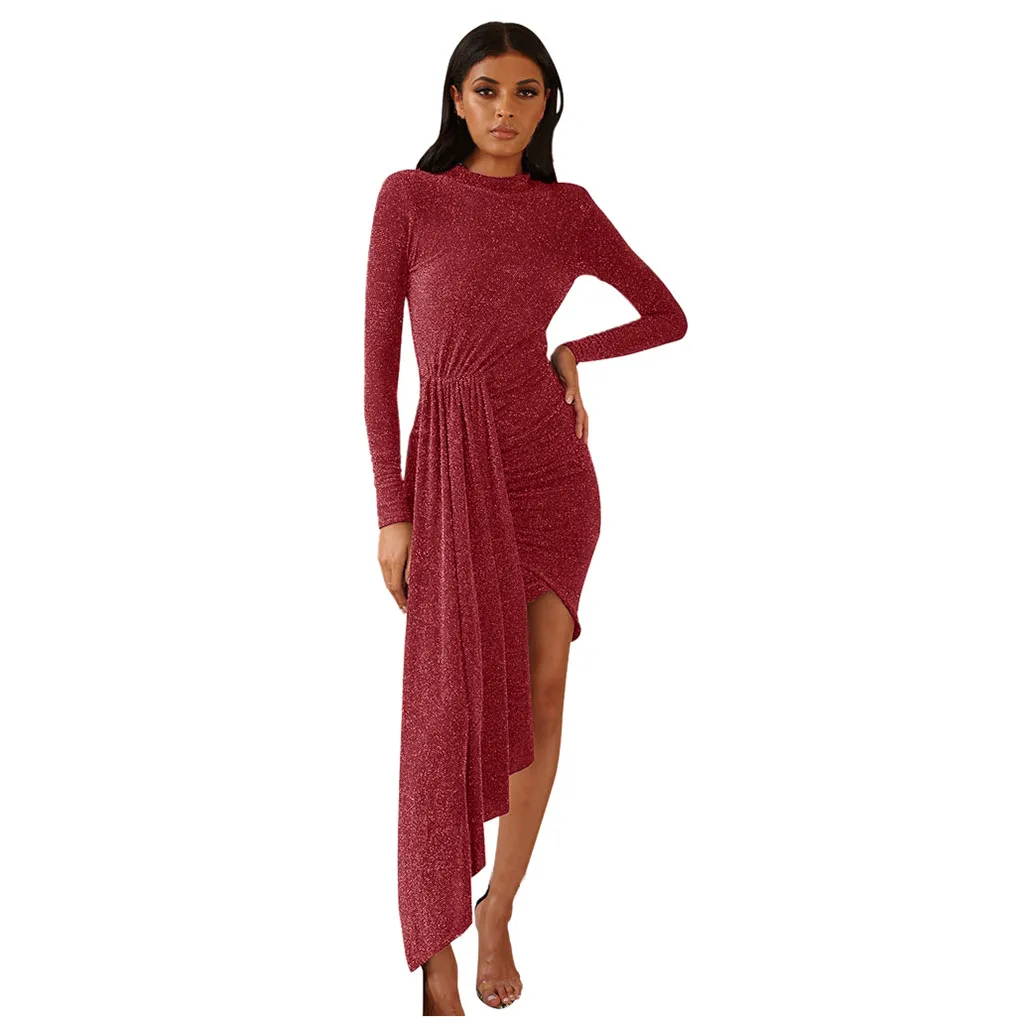 vestidos платье для женщин размера плюс Формальные платья с длинным рукавом Необычные Вечерние свадебные ropa mujer sukienki robe hiver femme