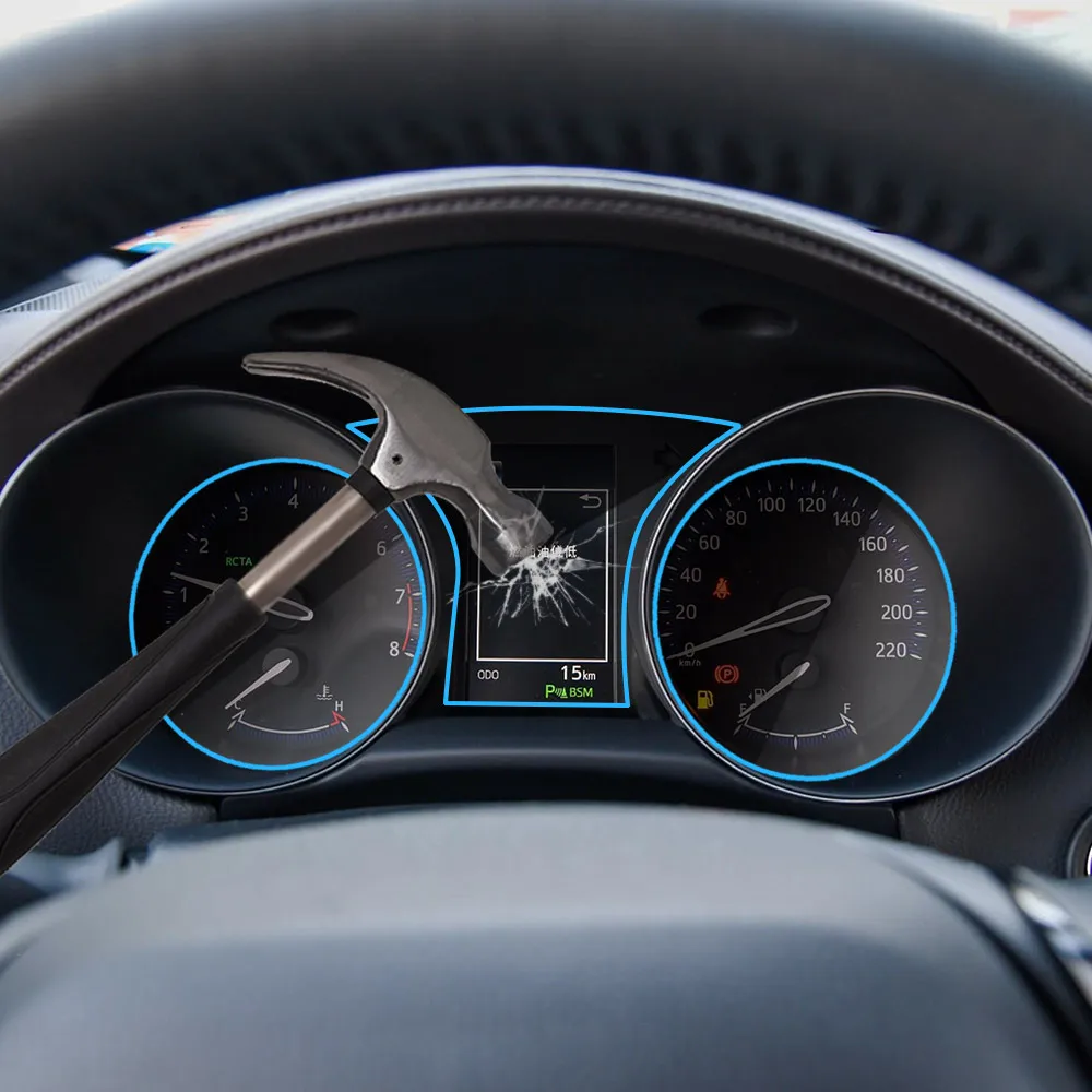 Приборная панель автомобиля защитная пленка для экрана для Toyota C-HR авто Интерьер приборной панели мембрана Защитная пленка tpu(термополиуретановая пленка) автомобильные аксессуары