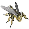 Microworld mechanical Hornet model kits DIY laser cutting Jigsaw puzzle fighter model 3D metal Puzzle Toys for Children gifts 1