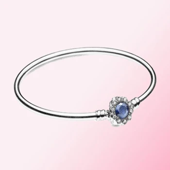 

Winter 2019 1: 1 Glamour Jewellery 100% 925 Sterling Silver Glamour DIY Hard Bracelet Women's Vintage Jewelry Wholesale