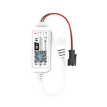 

WIFI 5V 12V Magic Home MINI WiFi Pixel Light SPI LED Controller For WS2812B dream color strip lights