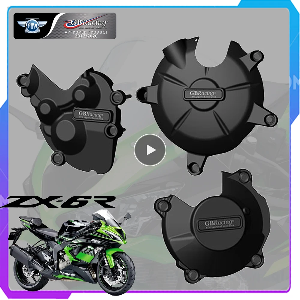 Zx6r Motorcycles Engine Cover Protection Pulse Covers Case For Gb