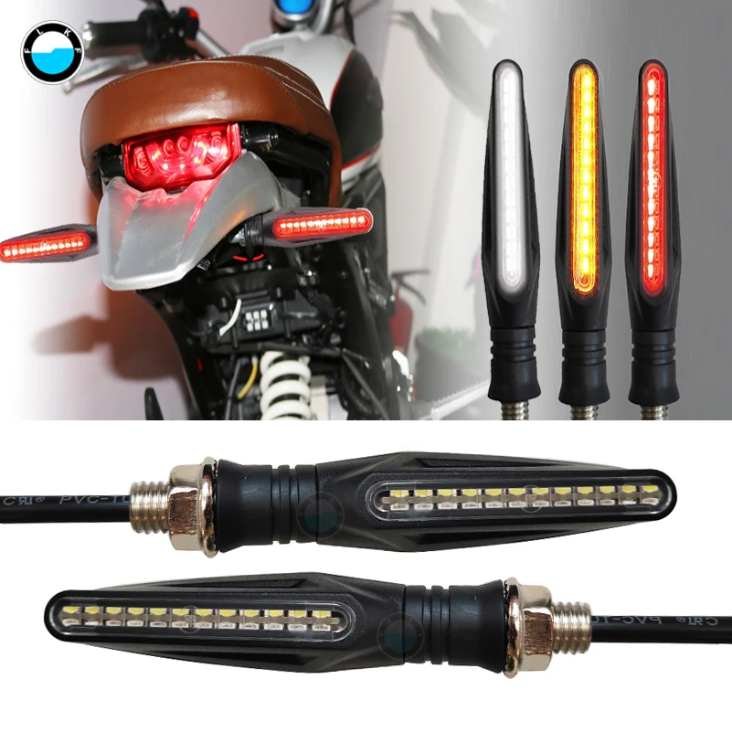 

4 pieces/(1 set) Universal Motorcycle LED Turn Signal Indicator multiple colour Light for YAMAHA TMAX 530 2012-2016 500 .