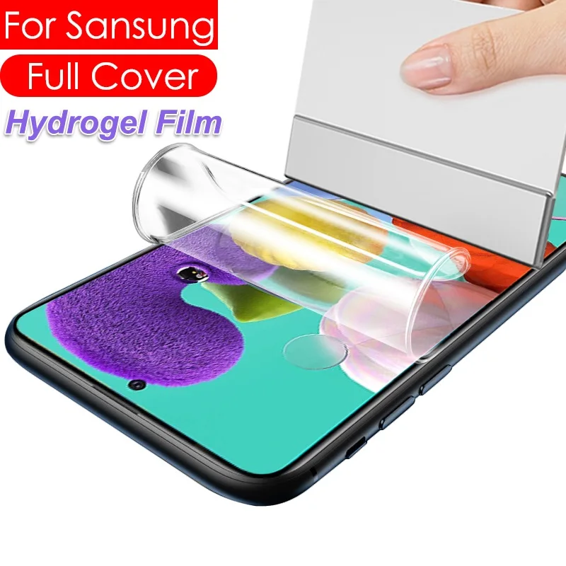 Película de hidrogel para samsung A51, A71, A50, A30, a, 51, a31, a21s, protector de pantalla para samsung galaxy A71, A51, no cristal