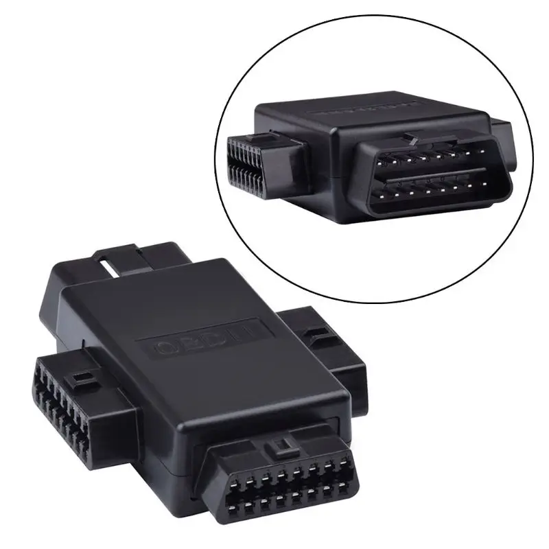 

16 Pin OBD2 Car Connector Plug 1 Male To 3 Female Diagnostic Cables Tool Adapter