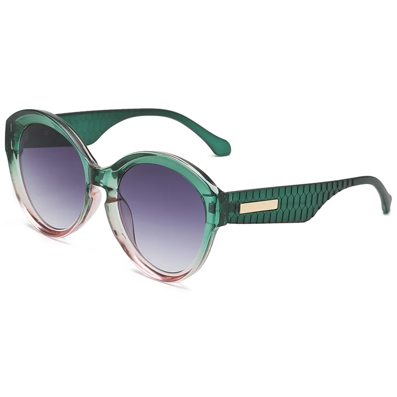 LeonLion Роскошные Cateye Солнцезащитные очки для женщин Ретро солнцезащитные очки для женщин Высокое качество солнцезащитные очки для женщин Винтаж Oculos De Sol Feminino - Цвет линз: GreenPinkDoubleGray