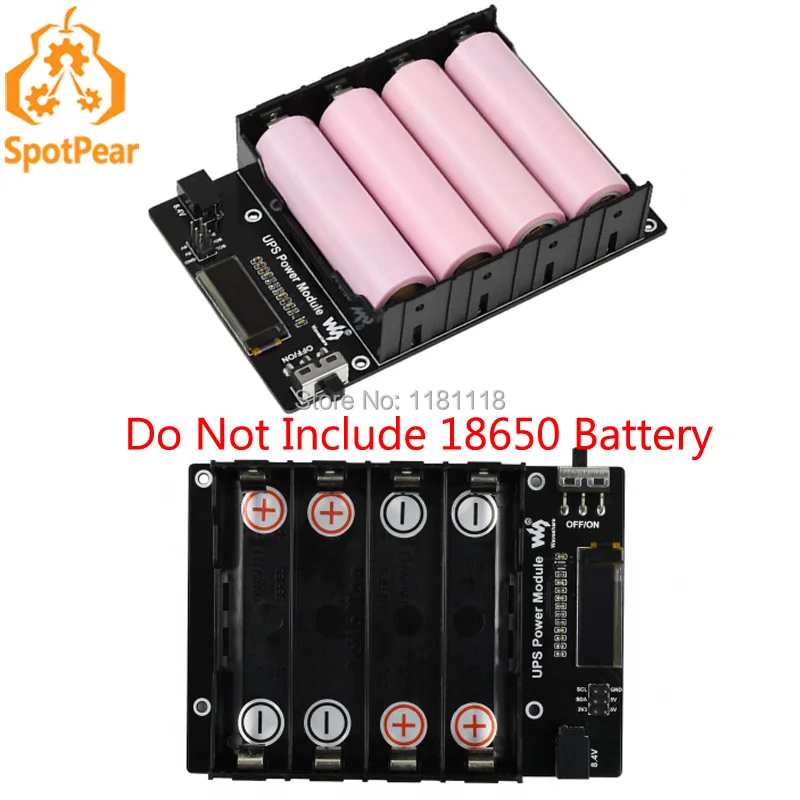 Jetson Nano Uninterruptible Power Supply Ups Module, Stable 5v Power Output Demo Board