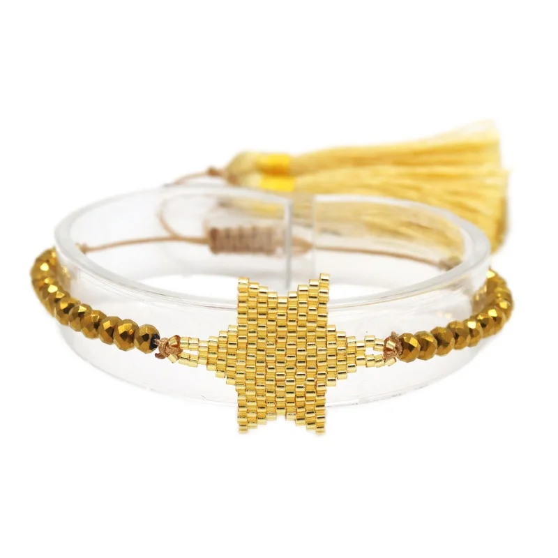 Браслет ZHONGVI с изображением звезд для женщин мексиканские браслеты Joyeria Mujer