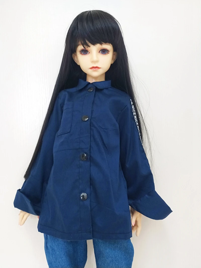 1/6, 1/4, 1/3, модная одежда для кукол, длинная рубашка BJD аксессуары для кукольной одежды, белая, красная, синяя, золотая, серая рубашка для девочек