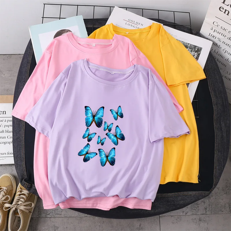 

2020 summer shirt for women loose plus size bottoming home streetwear shirt short sleeve T-shirt female couples shirts