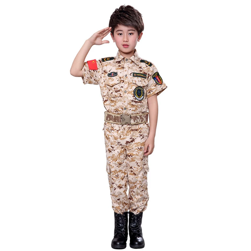 Uniforme Militaire Pour Enfants, Garçon Et Fille, Déguisement Swat Tactique  De Jungle, Vêtements De L'armée En Plein Air, Costume De Camouflage De  Désert Airsoft Pour Enfants - Militaire - AliExpress