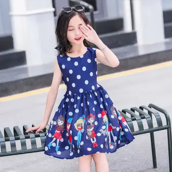 

Children's Clothing 4 Girls Dress Summer 2020 New 5 Princess Dress 8 Children Short-sleeved Summer 9-year-old Girl