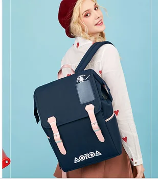 

JS831J-Backpack, female, Korean junior high school student's schoolbag, cute large capacity computer backpack